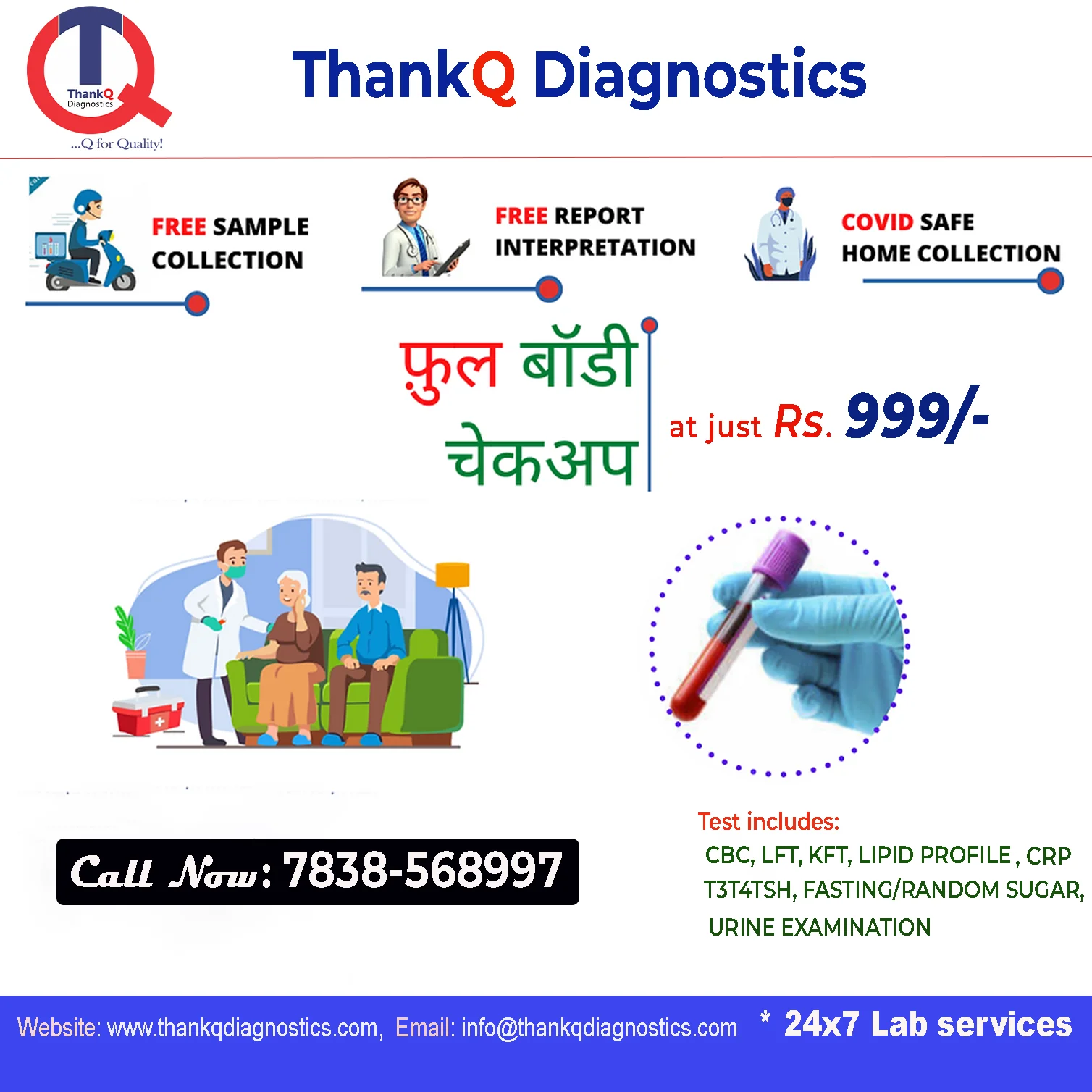Full Body package start from Rs. 999/-